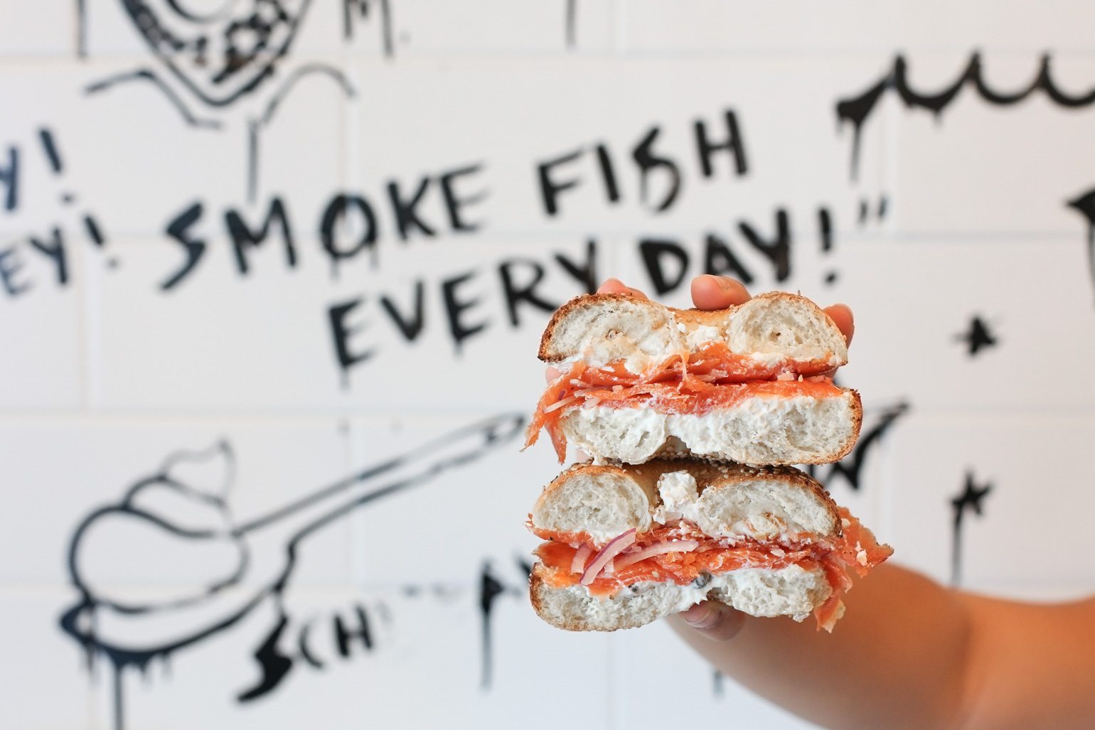 smoked salmon cream cheese bagel - 10 Most Iconic LA Restaurants