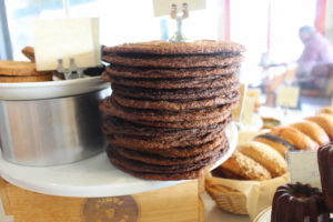 Ancient Grains stack of molasses cookies