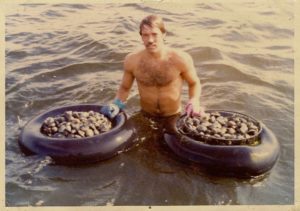 Clam Collecting in the Ocean