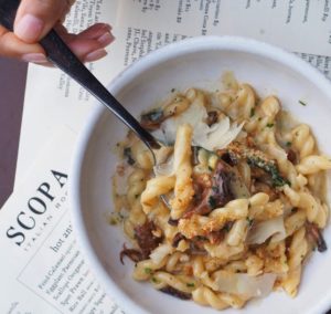 Featured Pasta: Trecce with Chanterelles